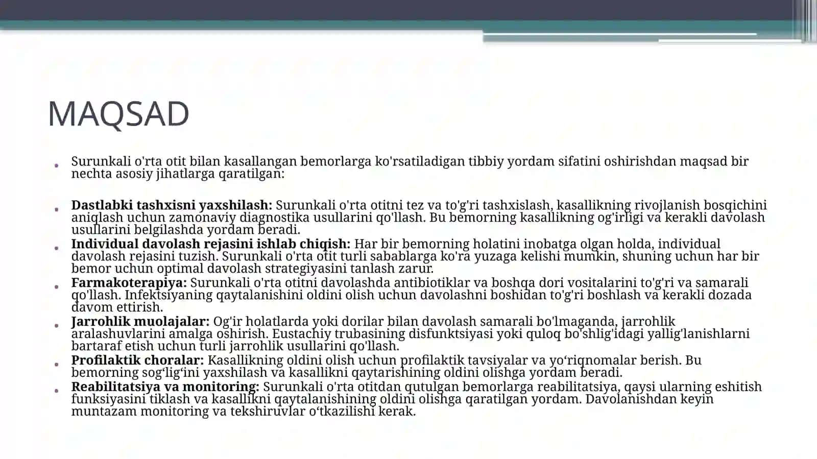 Tibbiyot muassalari 3