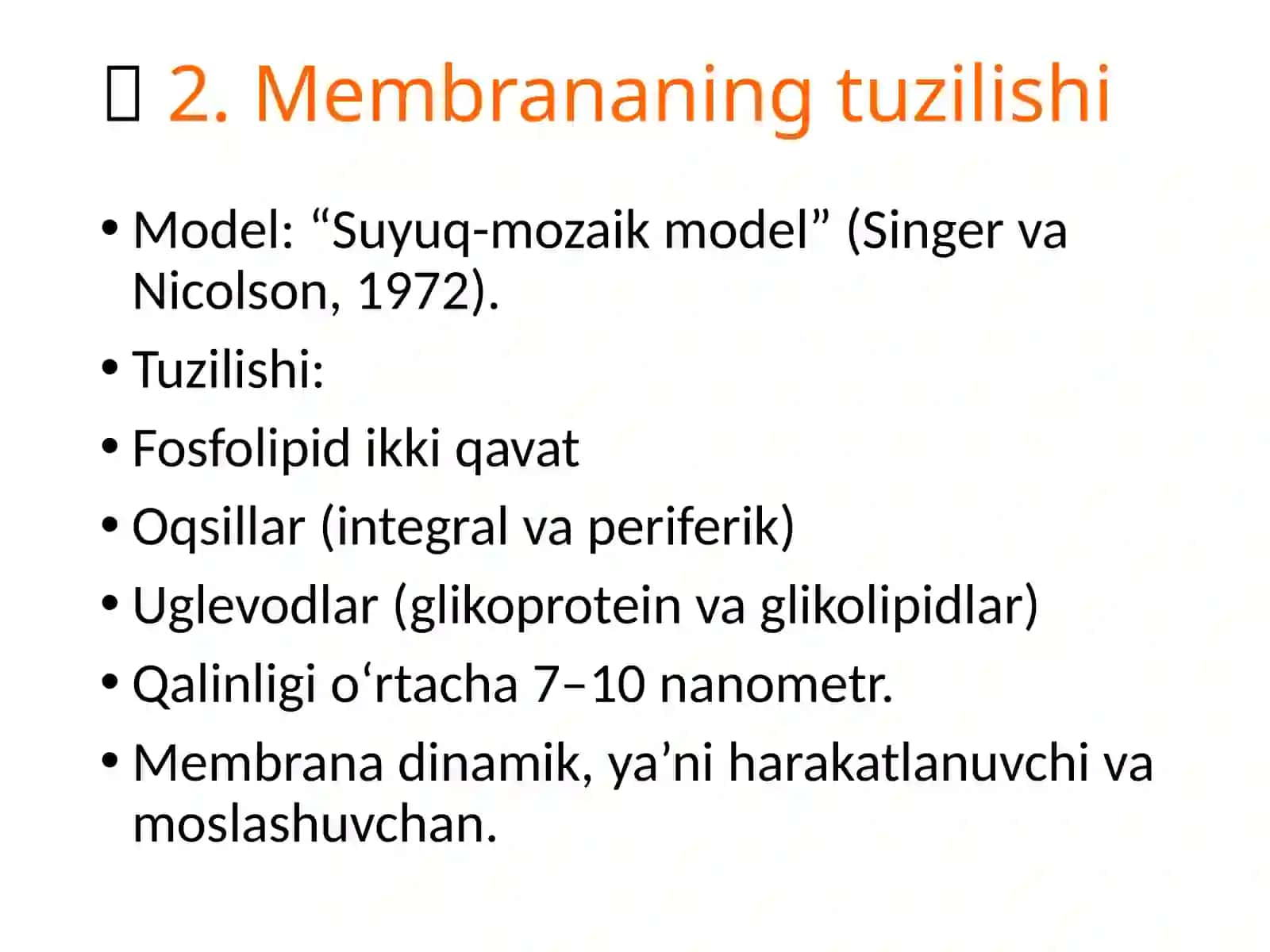 Biologik membranalardagi fizik jarayonlar 3