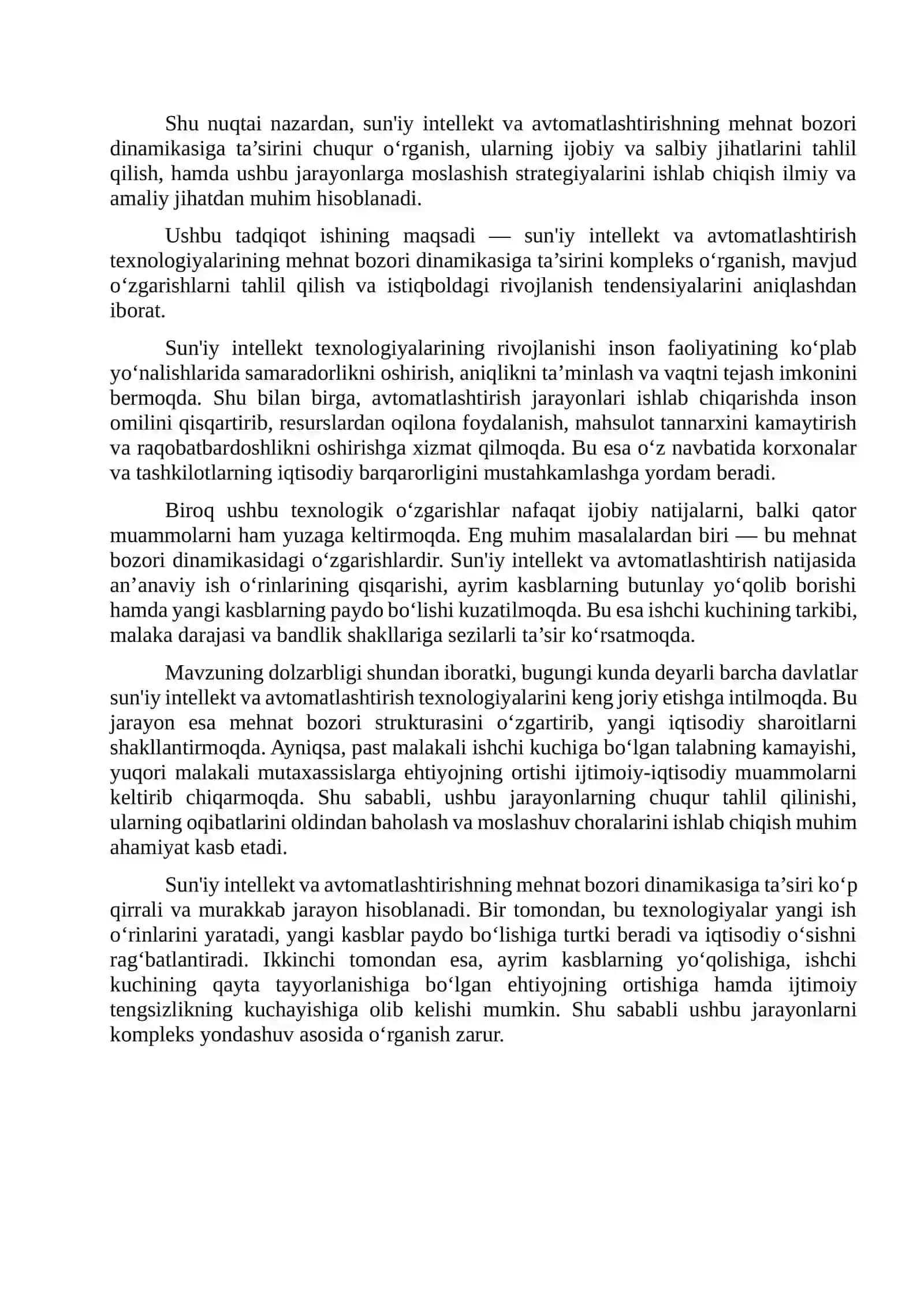 Sun'iy intellekt va avtomatlashtirish tushunchalari hamda ularning rivojlanishi 3