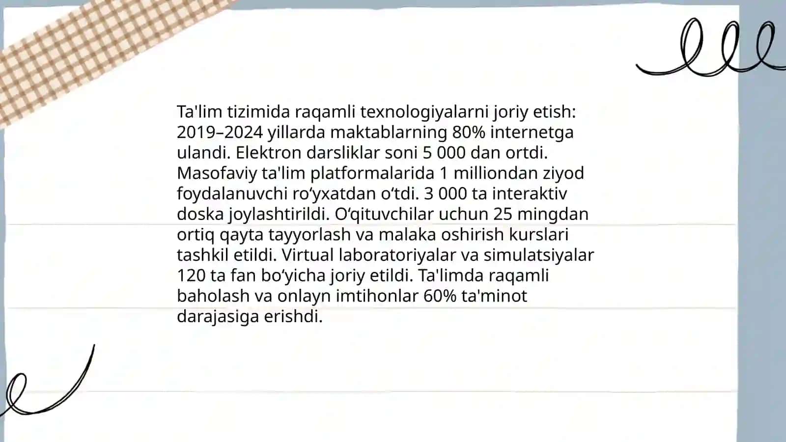 Ta'lim tizimidagi ilĝor tajribalar 3