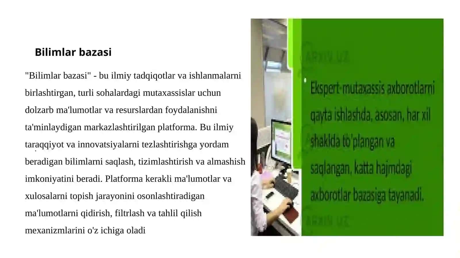 Ekspert tizim haqida. Bilimlar bazasi va yakunlovchi mexanizm 3