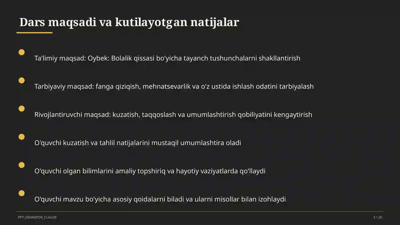Oybek: Bolalik qissasi (6-sinf) 3