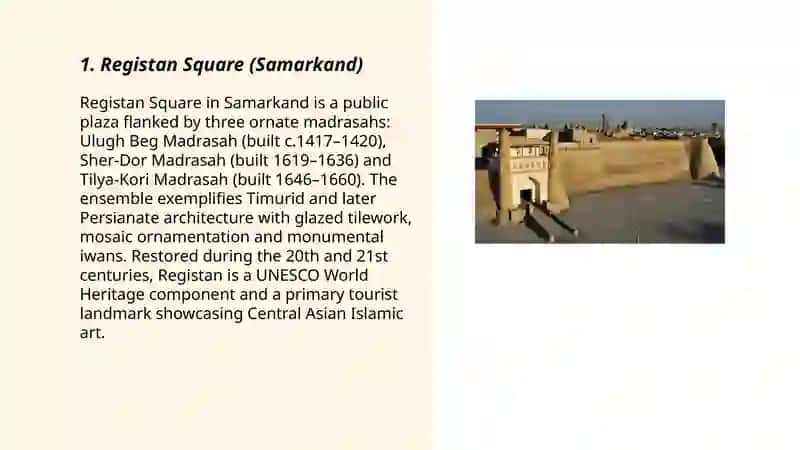 Sightseeing of Uzbekistan 3