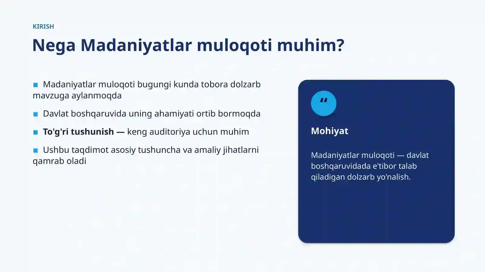 Madaniyatlar Muloqoti 3
