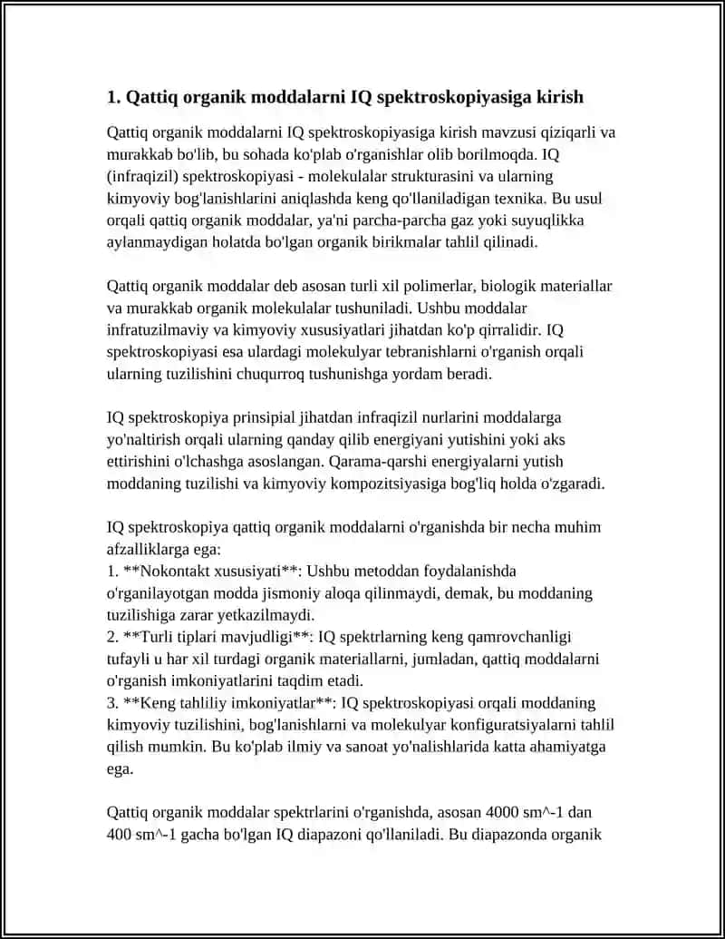 QATTIQ ORGANIK MODDALARNI IQ SPEKTORLARI 3