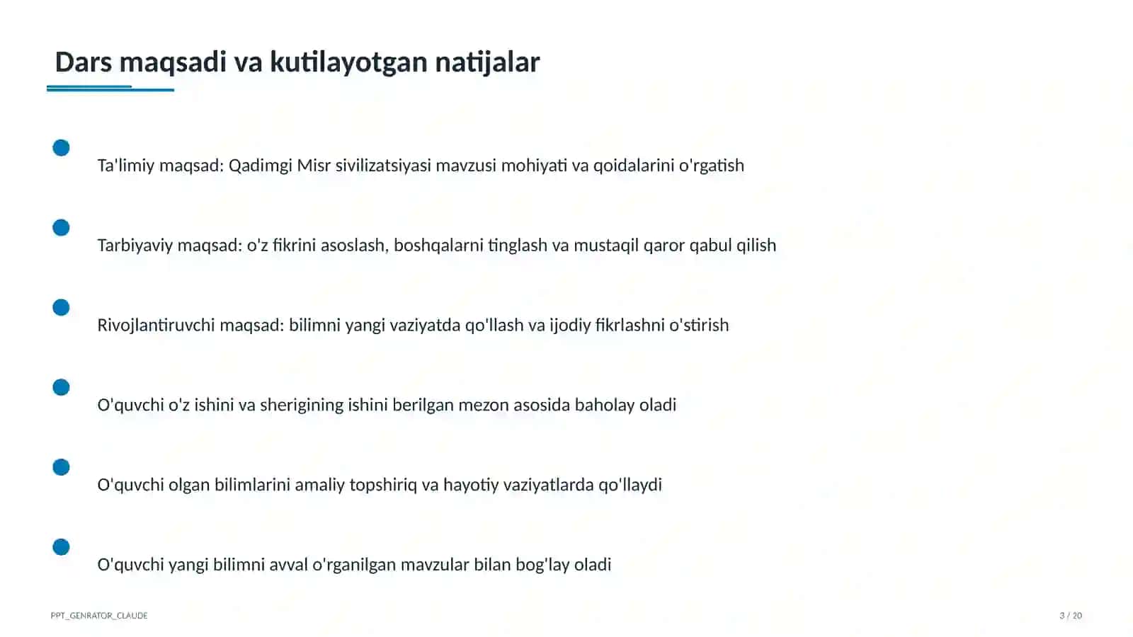 Qadimgi Misr sivilizatsiyasi (6-sinf) 3