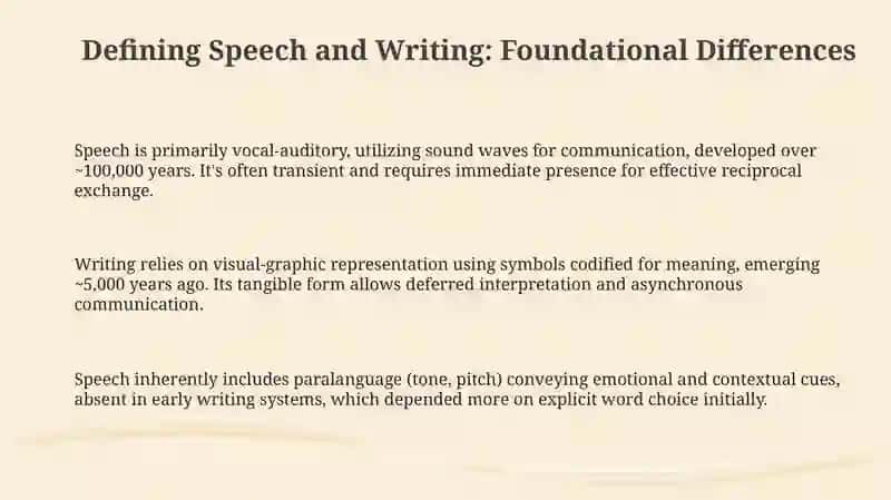Speech and Writing 3