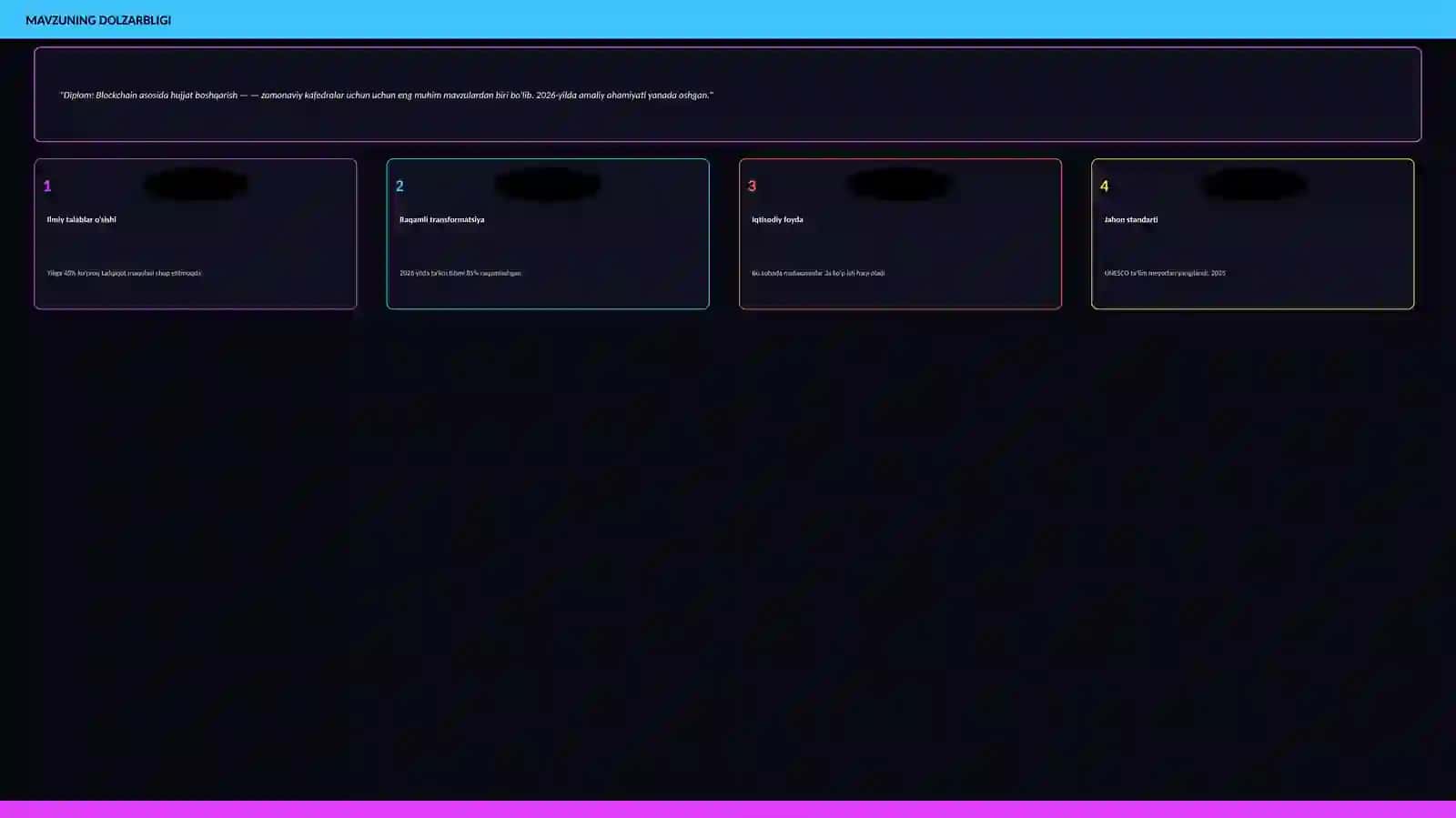Diplom: Blockchain asosida hujjat boshqarish 3