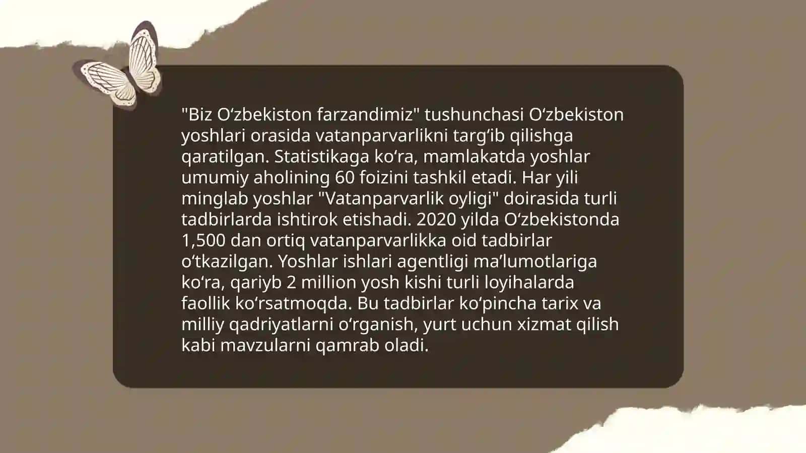 Biz Oʻzbekiston farzandimiz 3