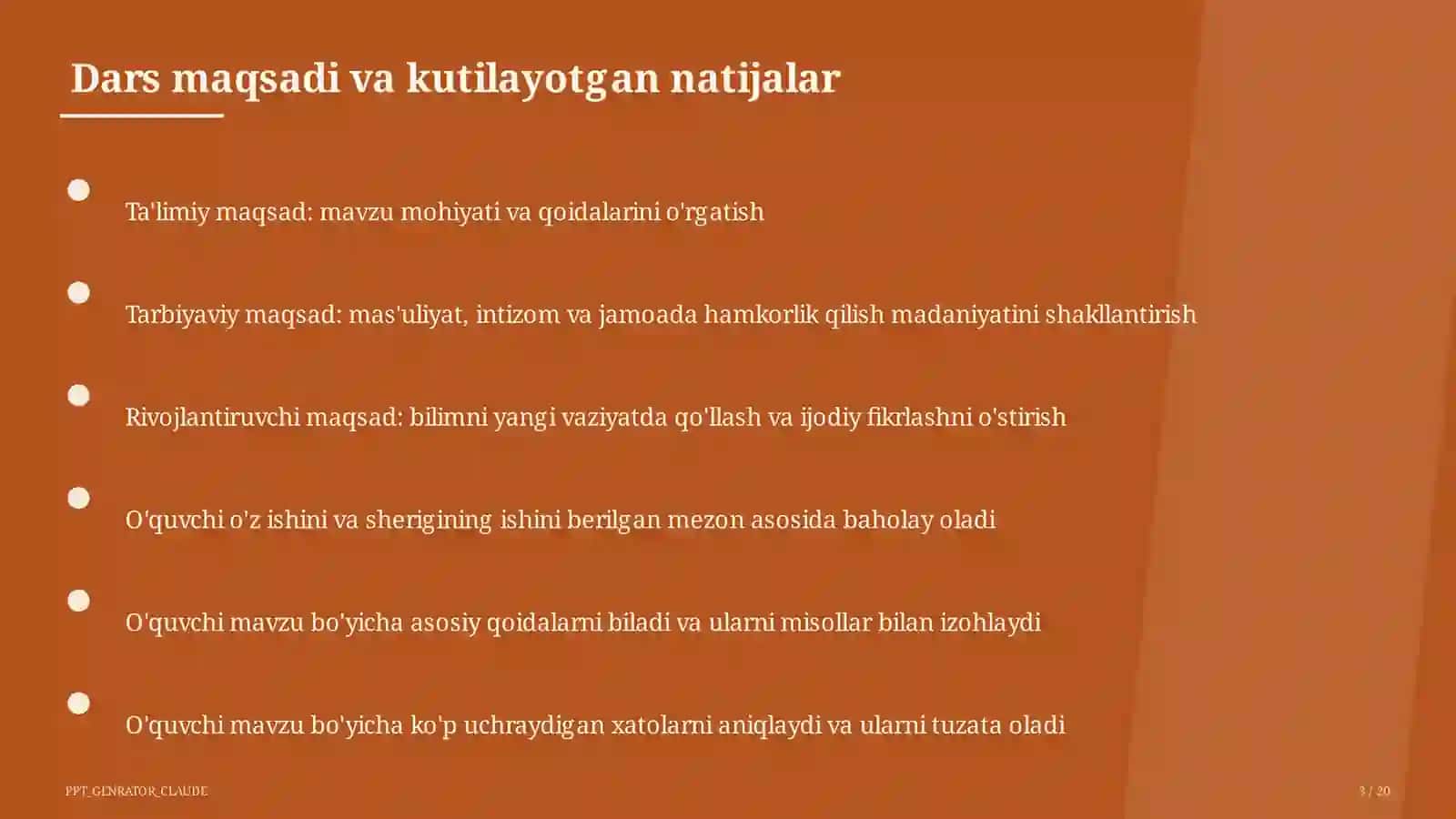 Zamonaviy dars ishlanmasini tuzish 3