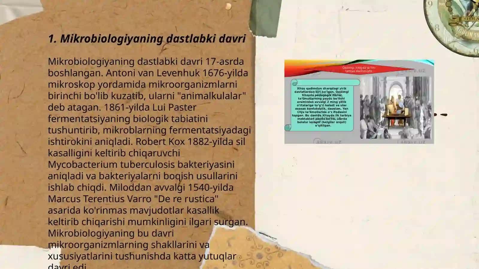 Mikrobiologiya fanining rivojlanish tarixi 3