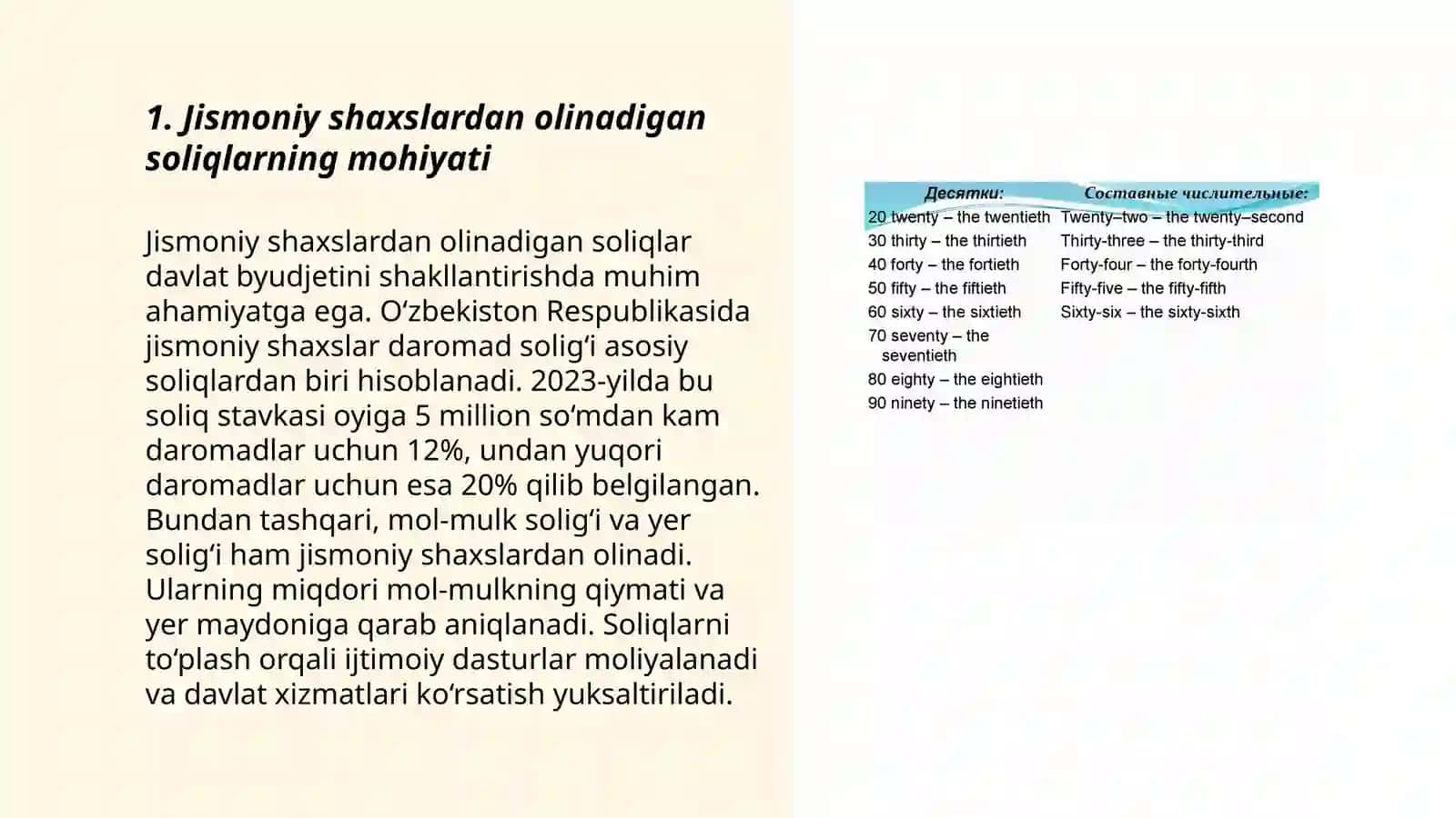 Jismoniy shaxslardan olinadigan soliqlarning shakllanishi va ularning ahamiyati 3