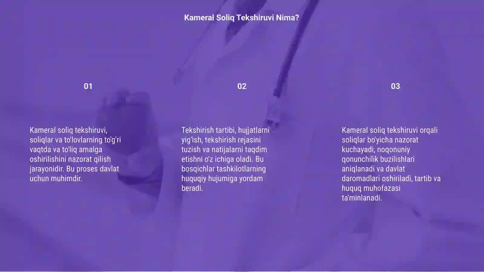 Kameral soliq tekshiruvi va o'tkazilish tartibi 3