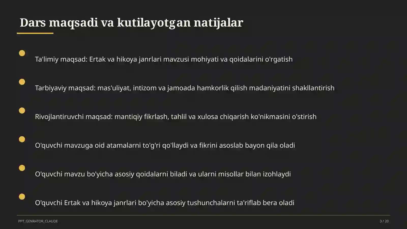Ertak va hikoya janrlari (4-sinf) 3