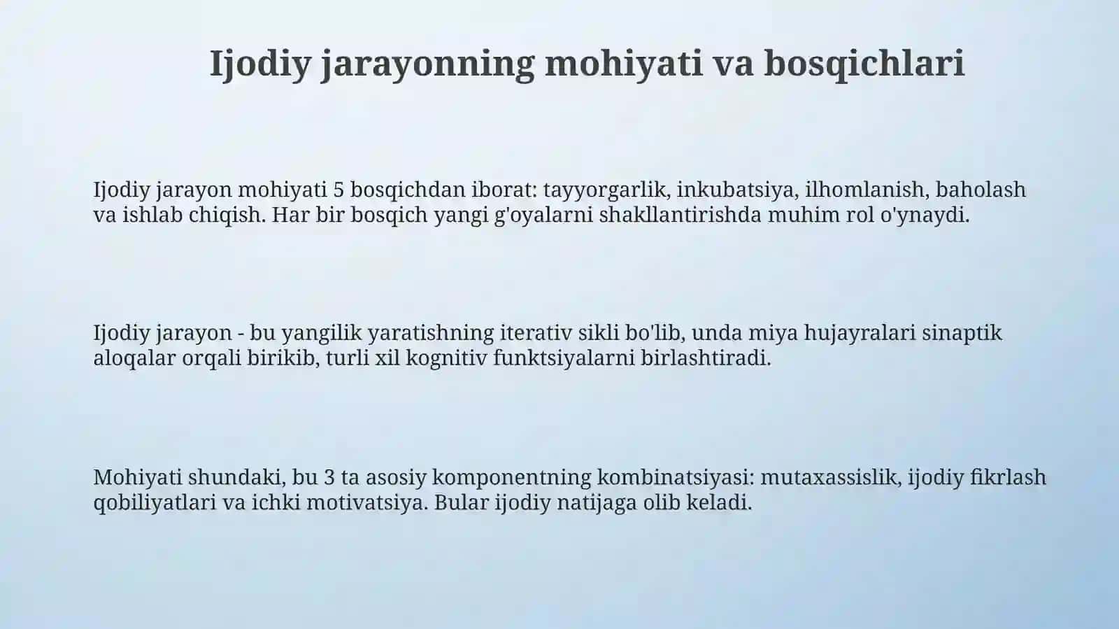 Ijodiy jarayon 3