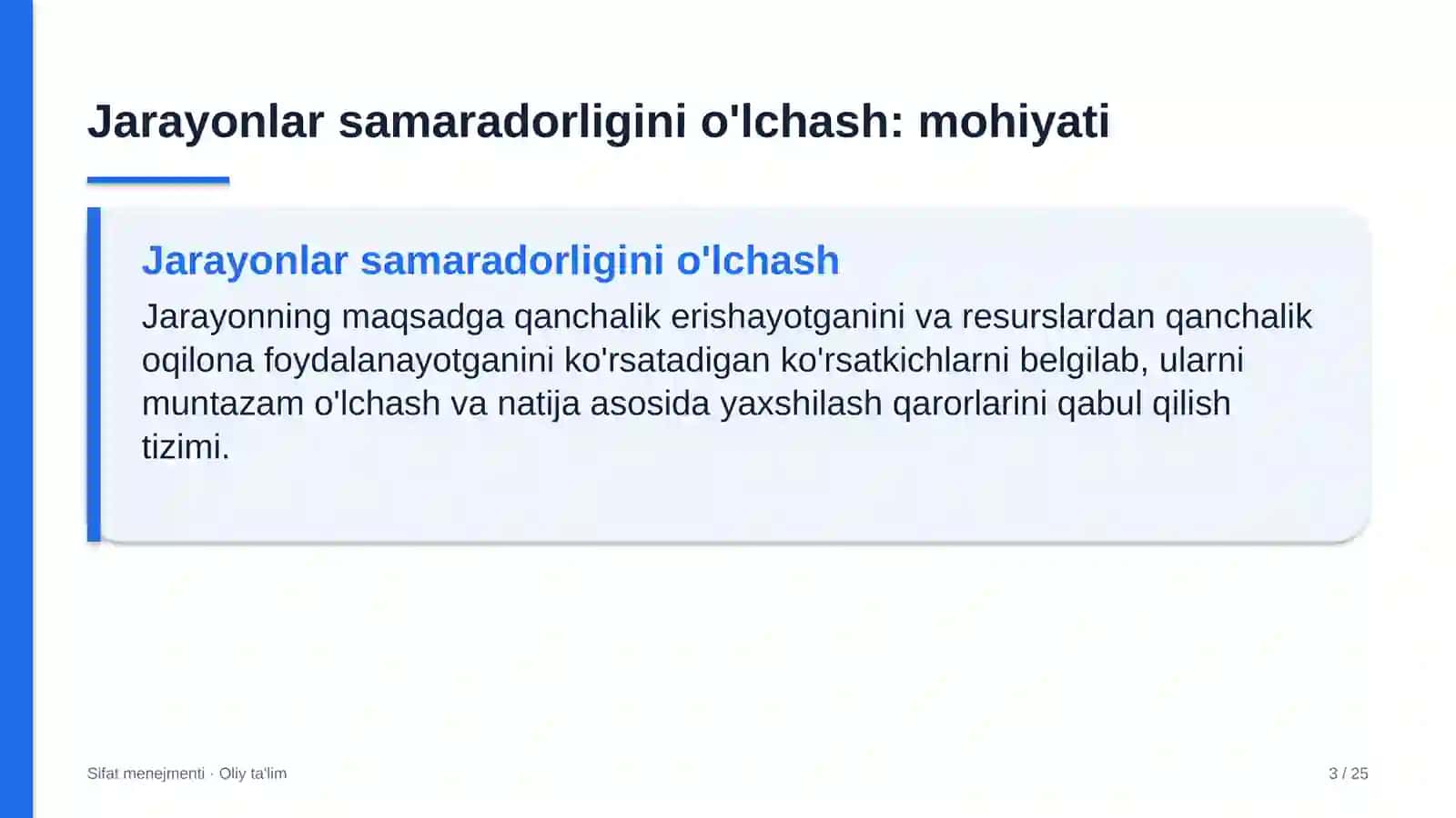 Akvaparklarda jarayonlar samaradorligini o'lchash 3