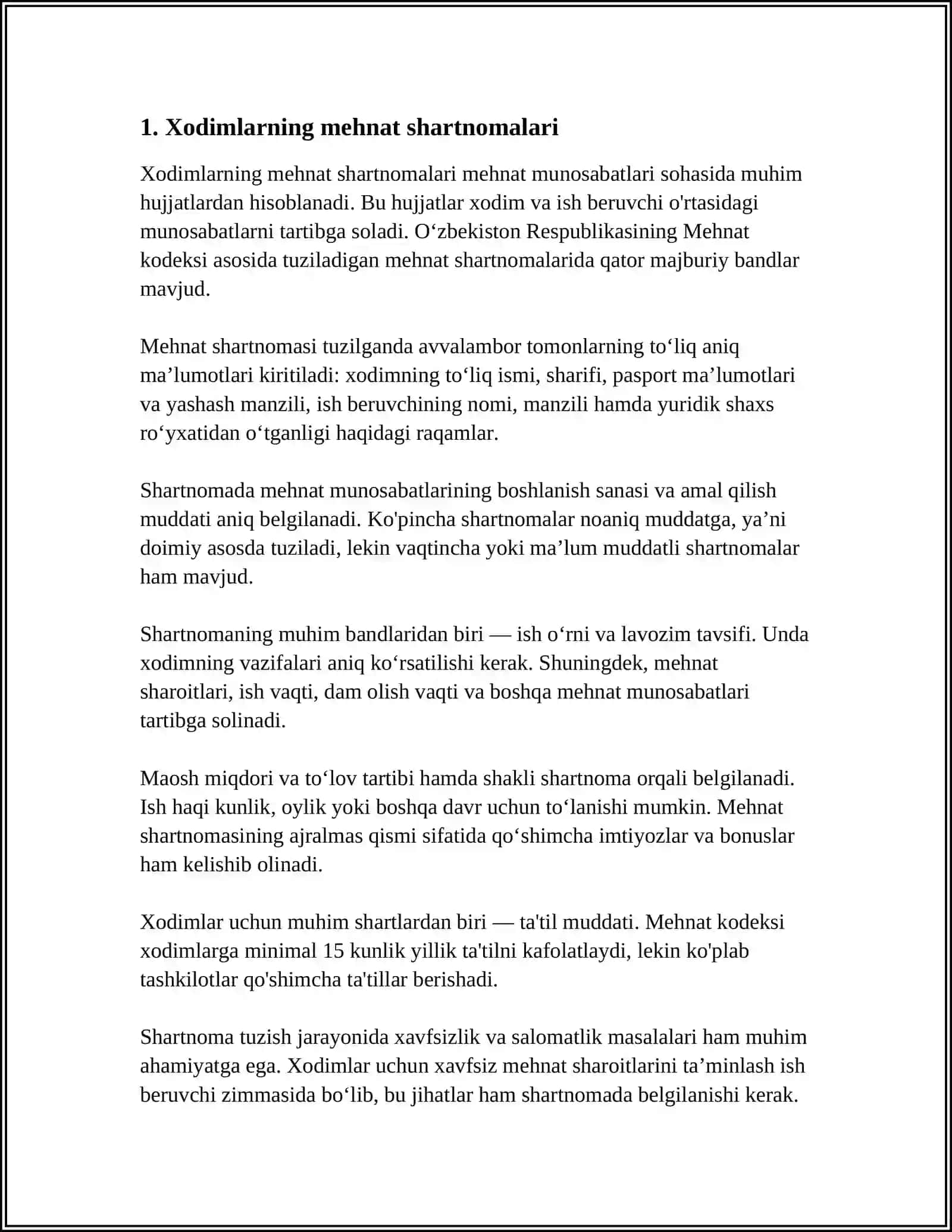 HODIMLARNI FAOLIYATIGA DOIR HUJATLAR 3