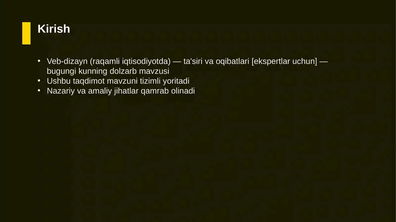 Veb-dizayn (raqamli iqtisodiyotda) — ta'siri va oqibatlari [ekspertlar uchun] 3