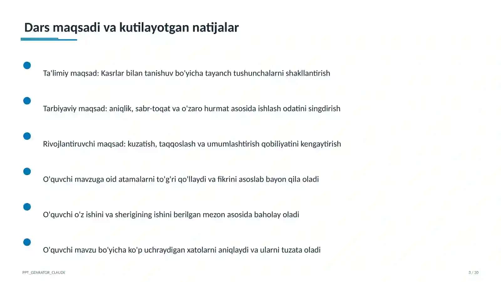 Kasrlar bilan tanishuv (4-sinf) 3