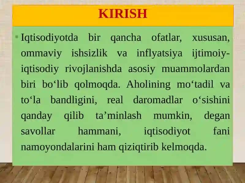 HOZIRGI ZAMON IQTISODIY TA’LIMOTLARI EVOLYUTSIYASI 3