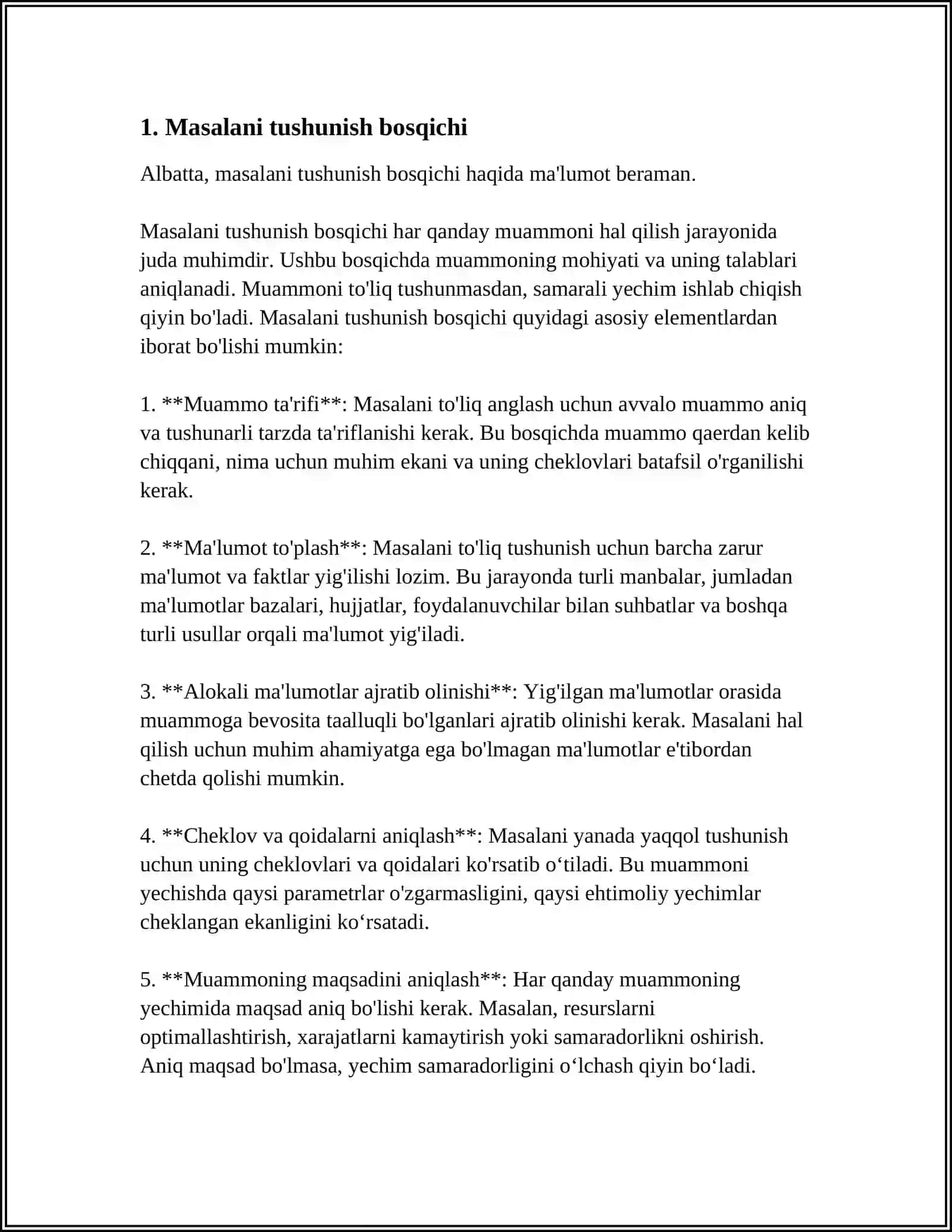BOSHLANGʻICH SINFLARDA MASALA YECHISHGA OʻRGATISH BOSQICHLARI 3