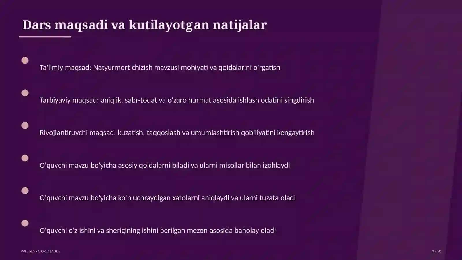 Natyurmort chizish (2-sinf) 3