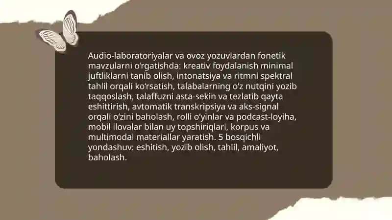 Fonetik mavzularni o’rganishda kreativ metod va usullardan foydalanish 3