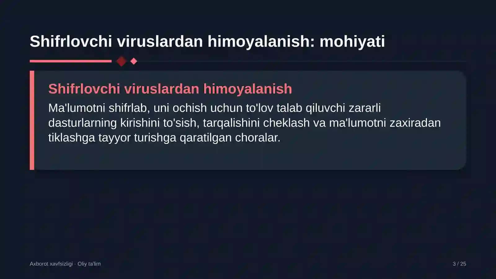 Charm-poyabzal sanoatida shifrlovchi viruslardan himoyalanish 3