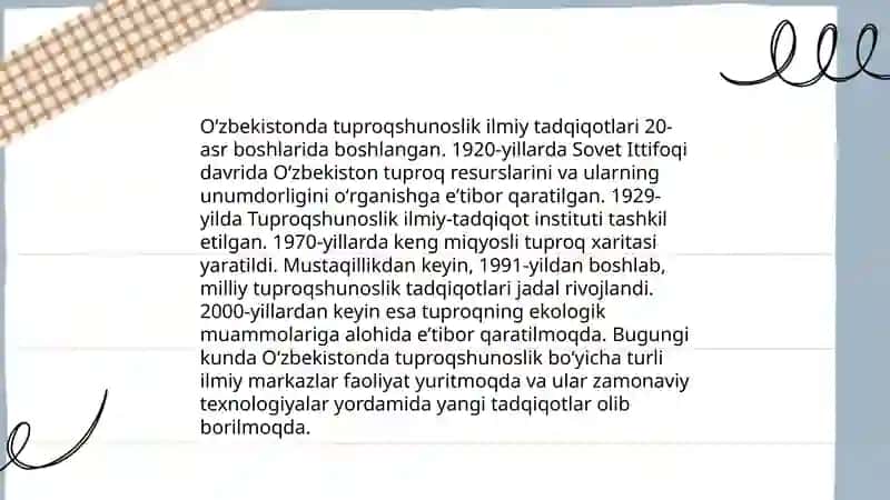 Oʻzbekistonda tuproqlar geografiyasining rivojlanishi 3