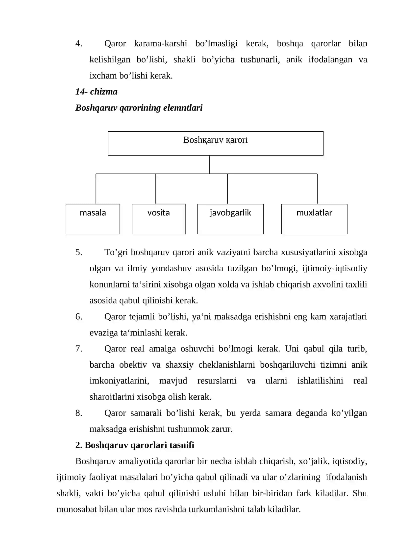 Boshqaruv qarorlari va ularni ishlab chiqish 3