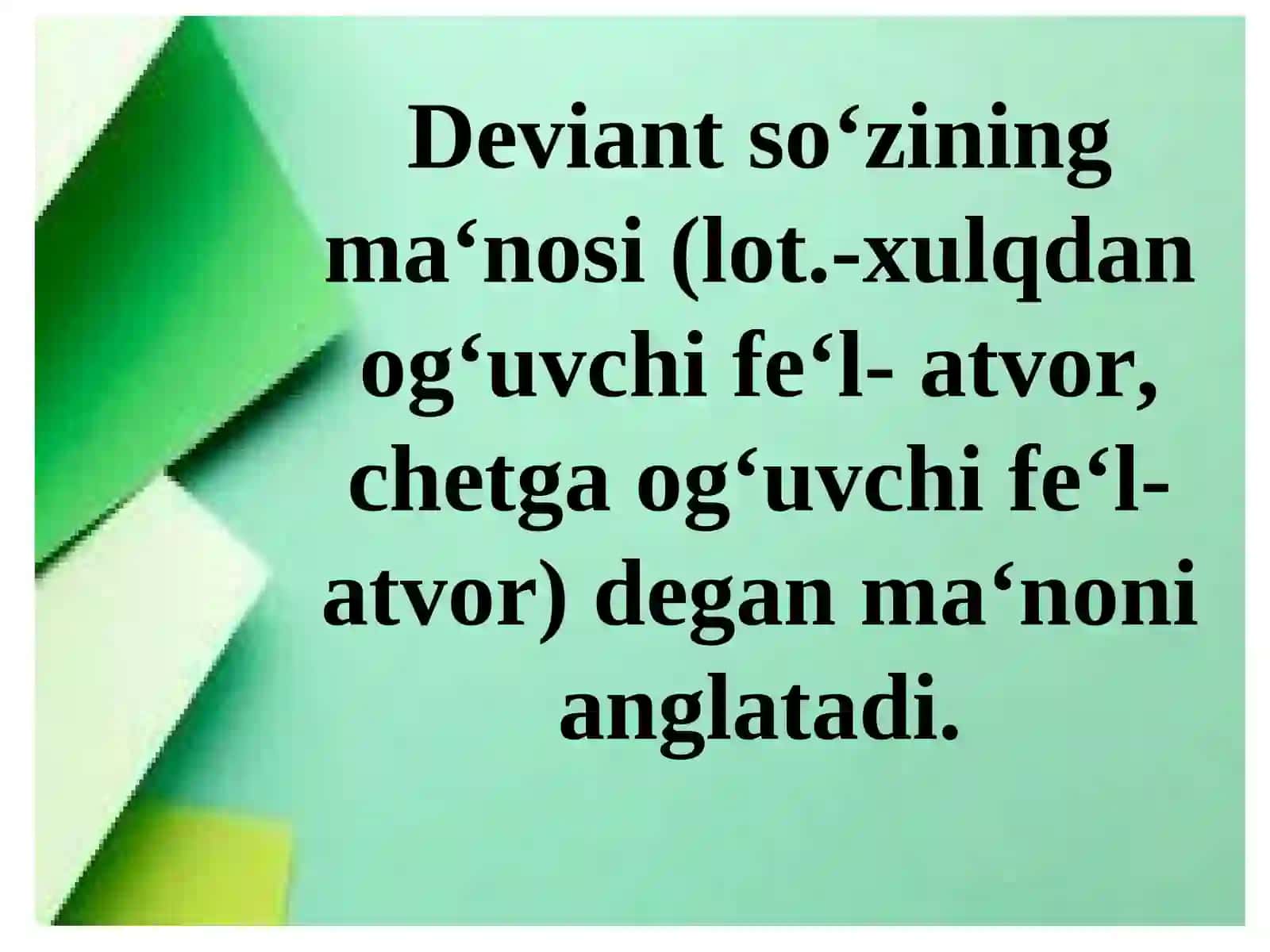 DEVIANT XULQ-ATVORVAPSIXOGENETIKASI 3
