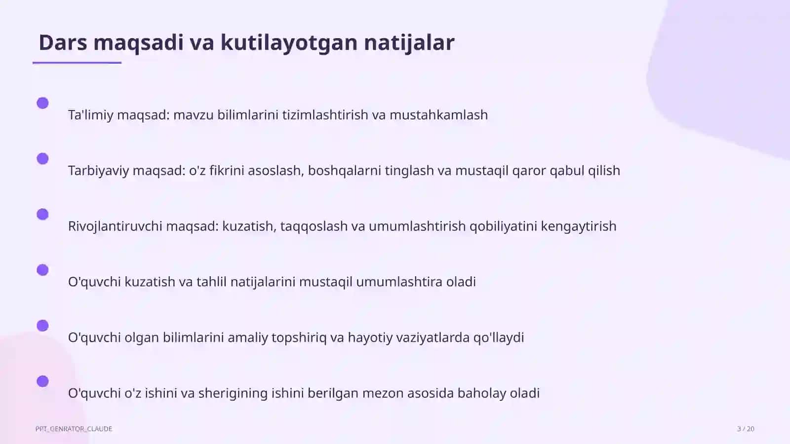 Geografiya 11-sinfgacha: o'lkashunoslik loyihalari va xarita bilan ishlash 3