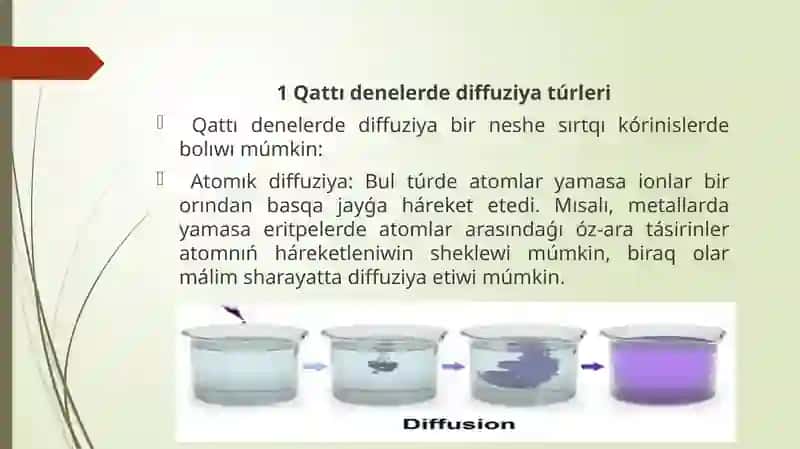 Qattı denelerde diffuziya qubılısı 3