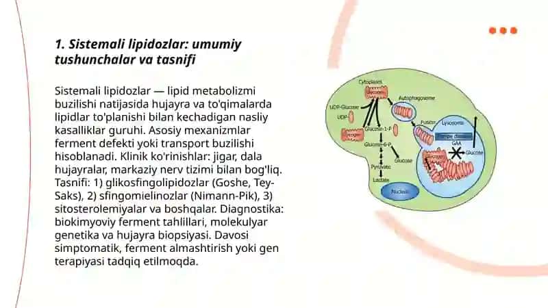 Sistemali lipidozlar va glikogenozlar 3