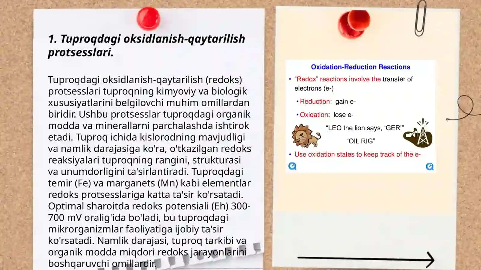 Tuproq sistemalarda oksidlanish-qaytarilish reaktsiyalari va rejimlari 3