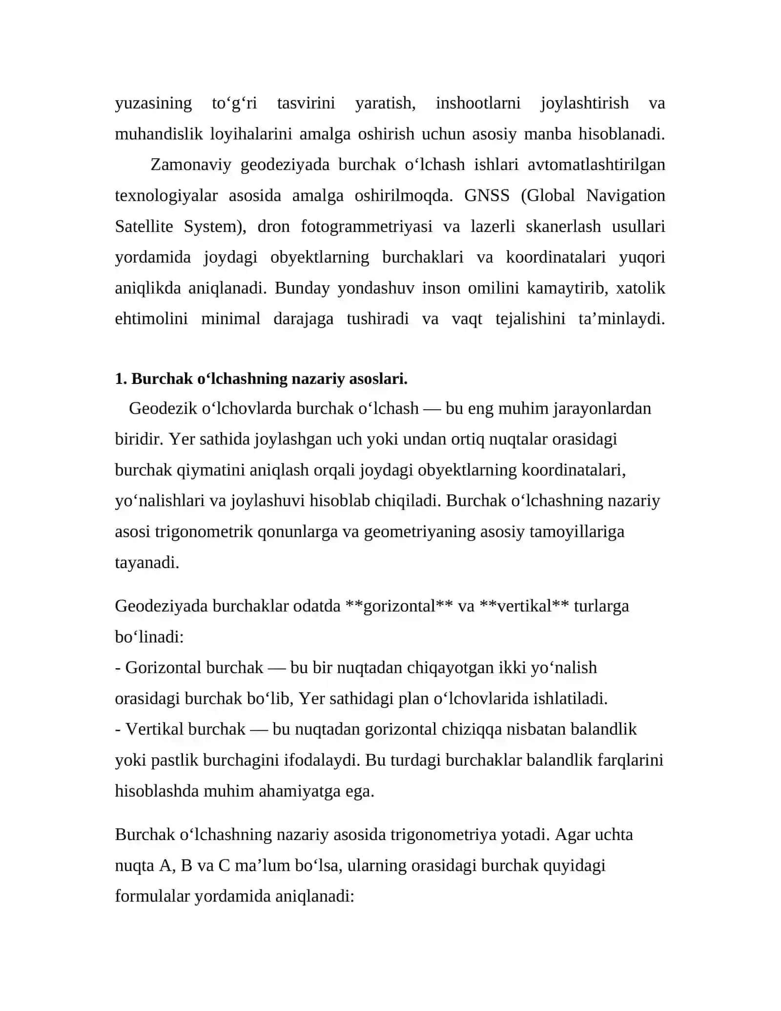 Burchak o‘lchash xatoliklar 3