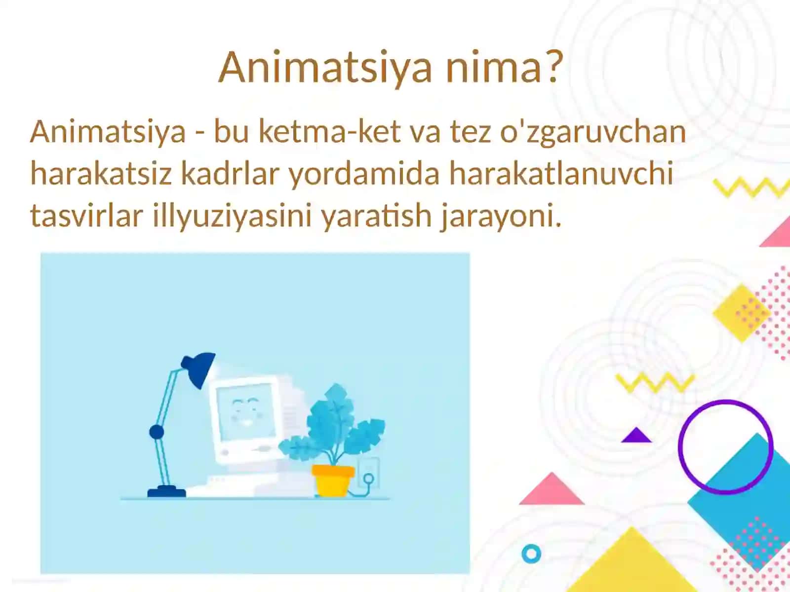 6-dars Murakkab animatsiyalarni yaratish 3