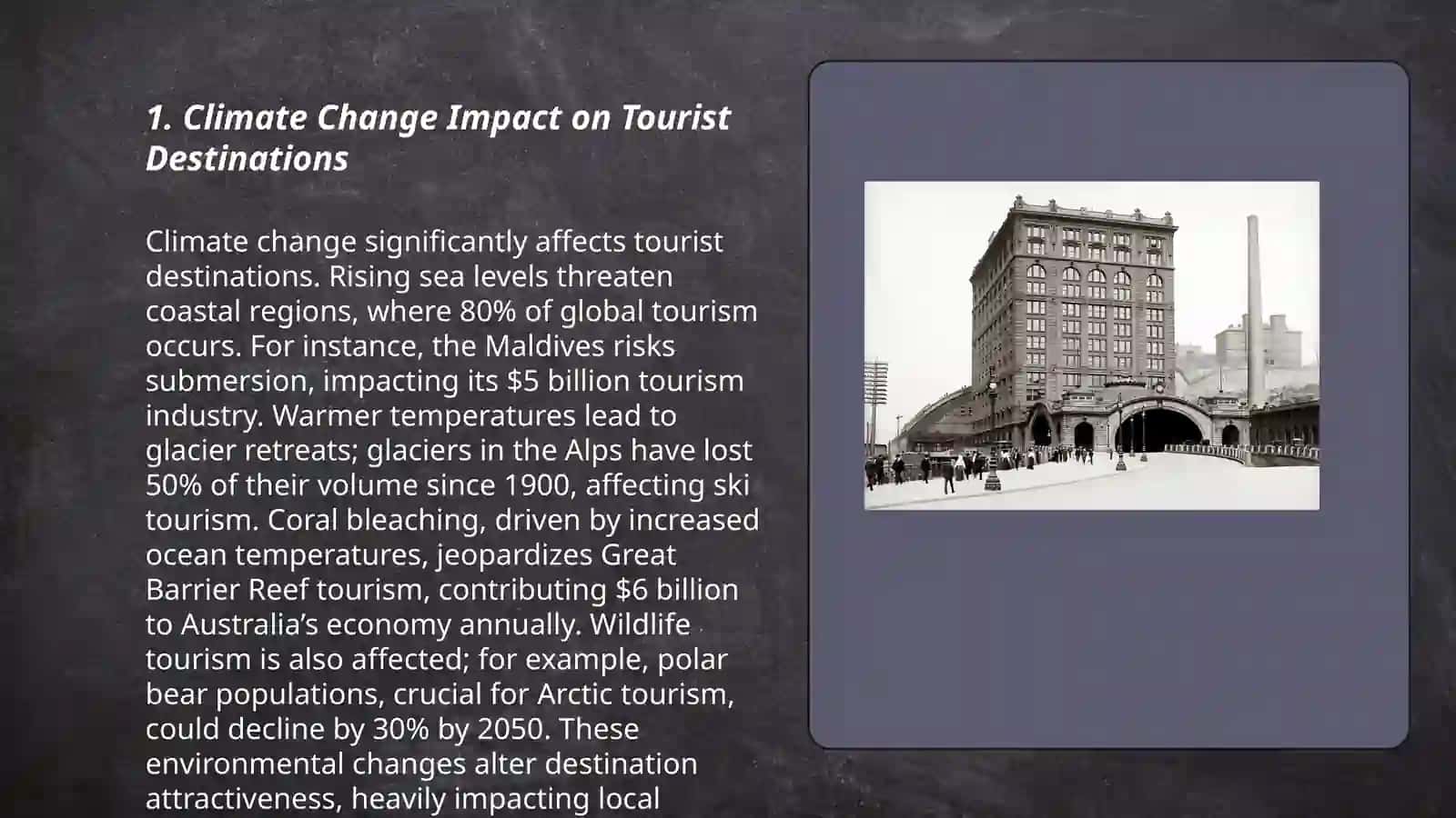 The changement of environment in tourism 3