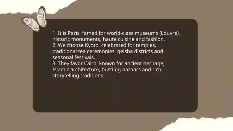 Personal Pronouns and Top 3 Famous Cities 3