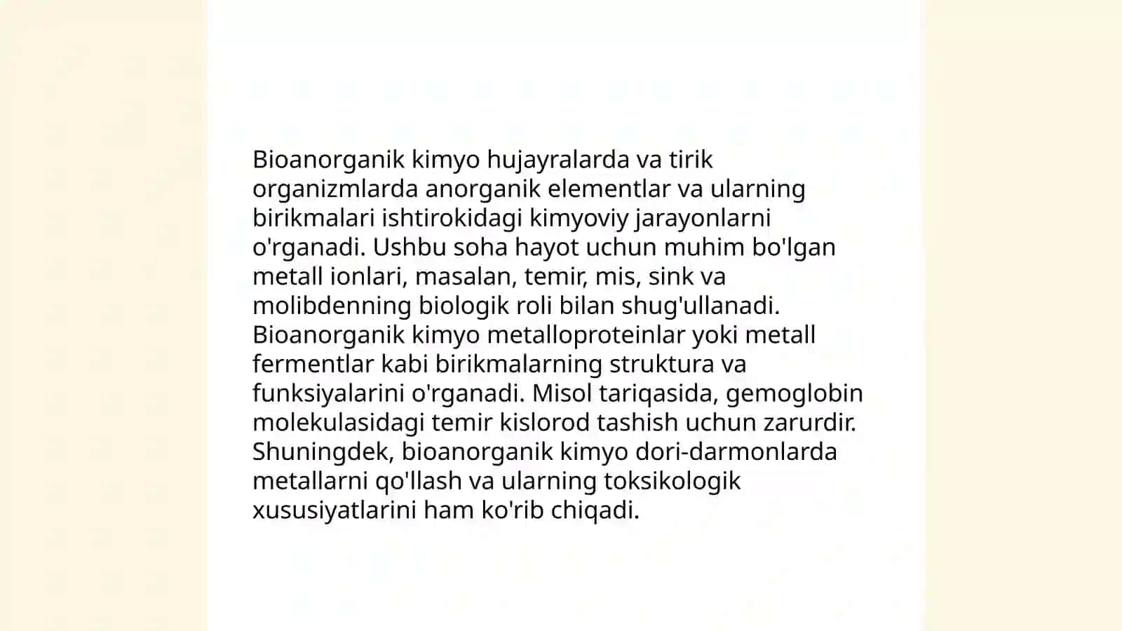 Bioanorganik kimyo 3