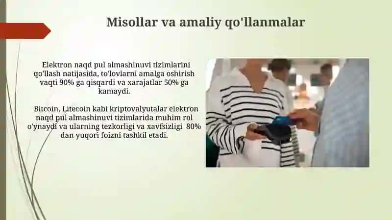 Elektron naqd pul almashinuvi tizimlari 3