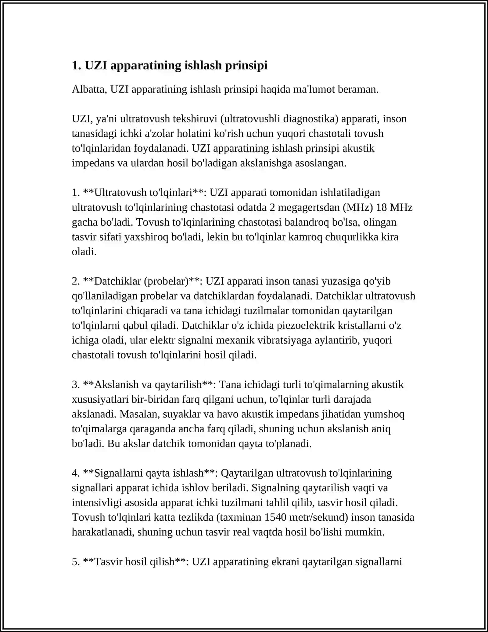 UZI Aparati va uning Funksiyalari 3