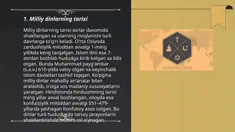 Milliy Dinlar 3