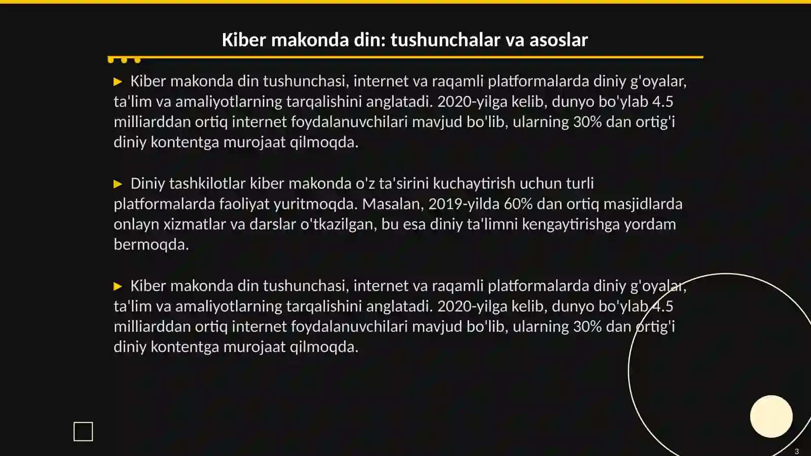 Kiber makonda din 3