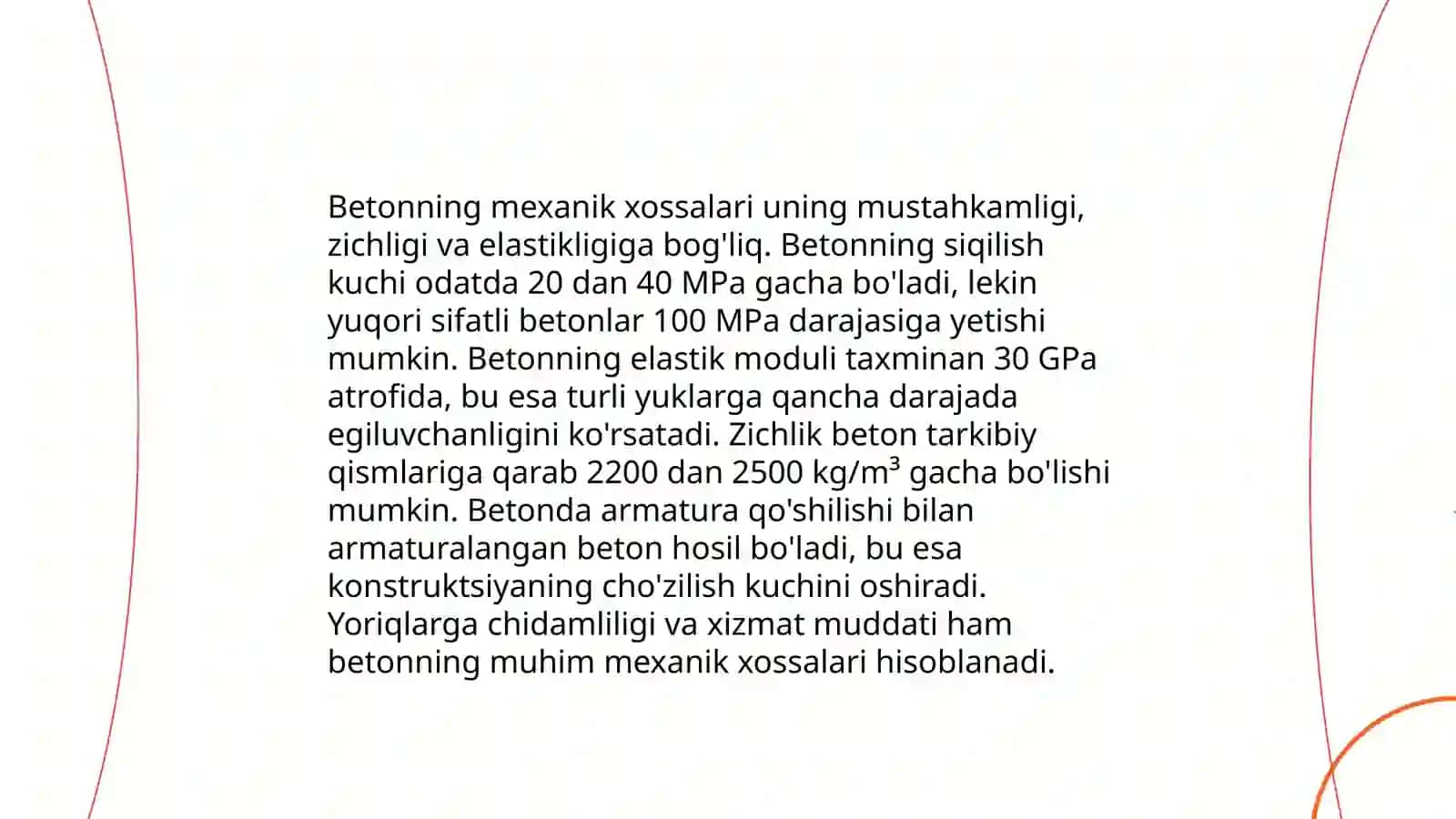 Beton xossalari 3