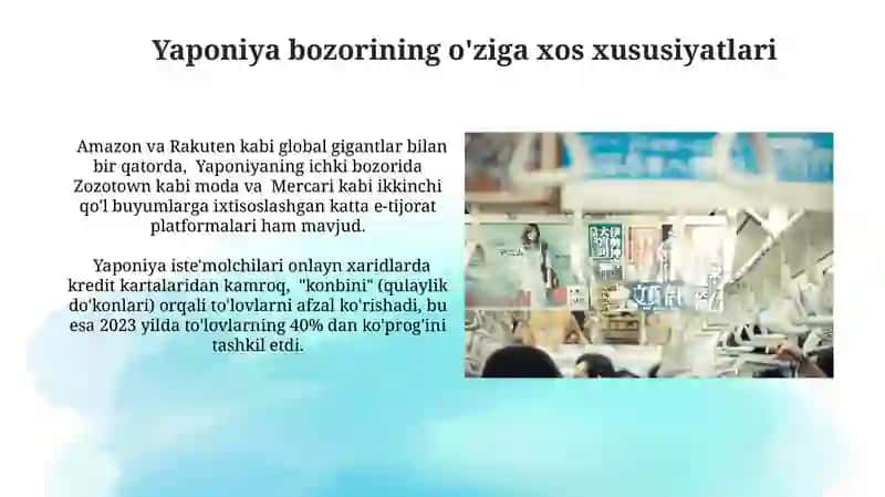 Yaponiyada elektron tijorat tizimlari 3