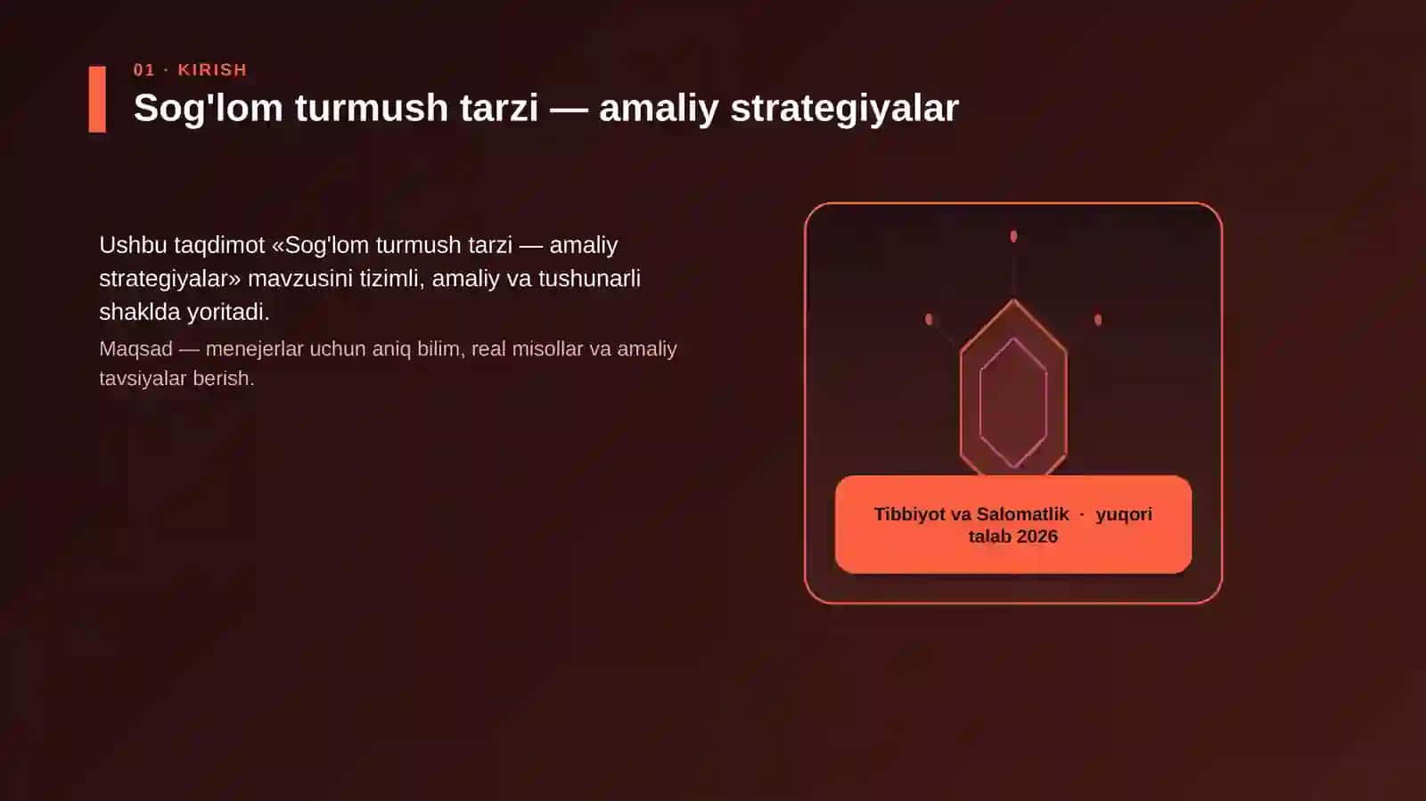 Sog'lom turmush tarzi — amaliy strategiyalar 3