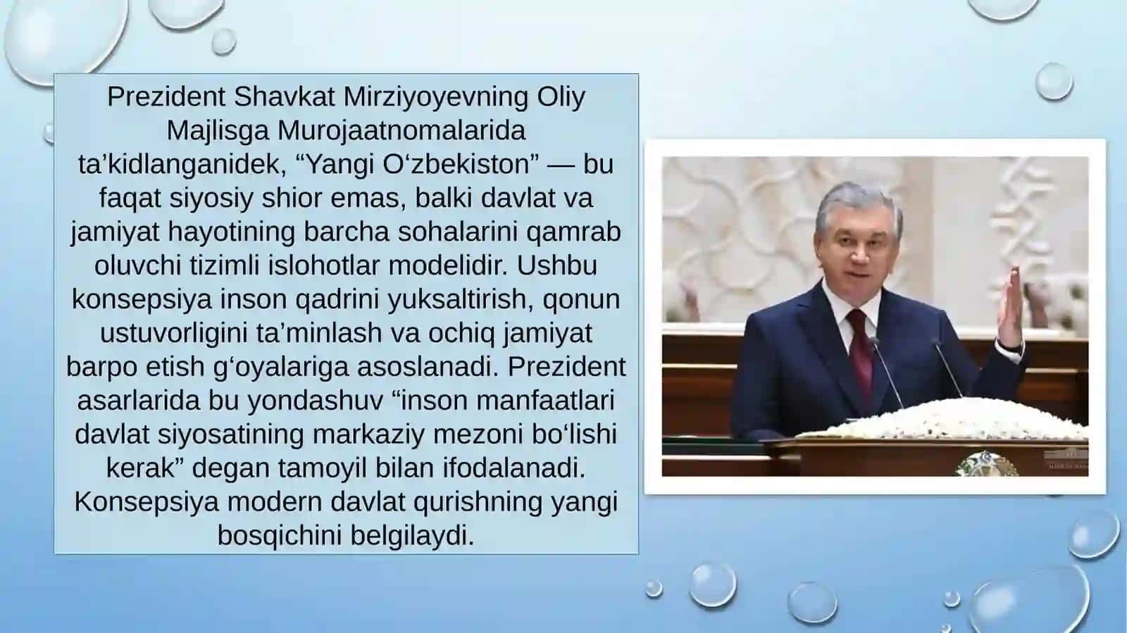 Shavkat Mirziyoyev “Yangi O’zbekiston” strategiyasi va milliy yuksalish 3