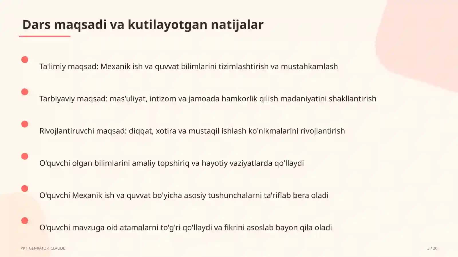 Mexanik ish va quvvat (7-sinf) 3