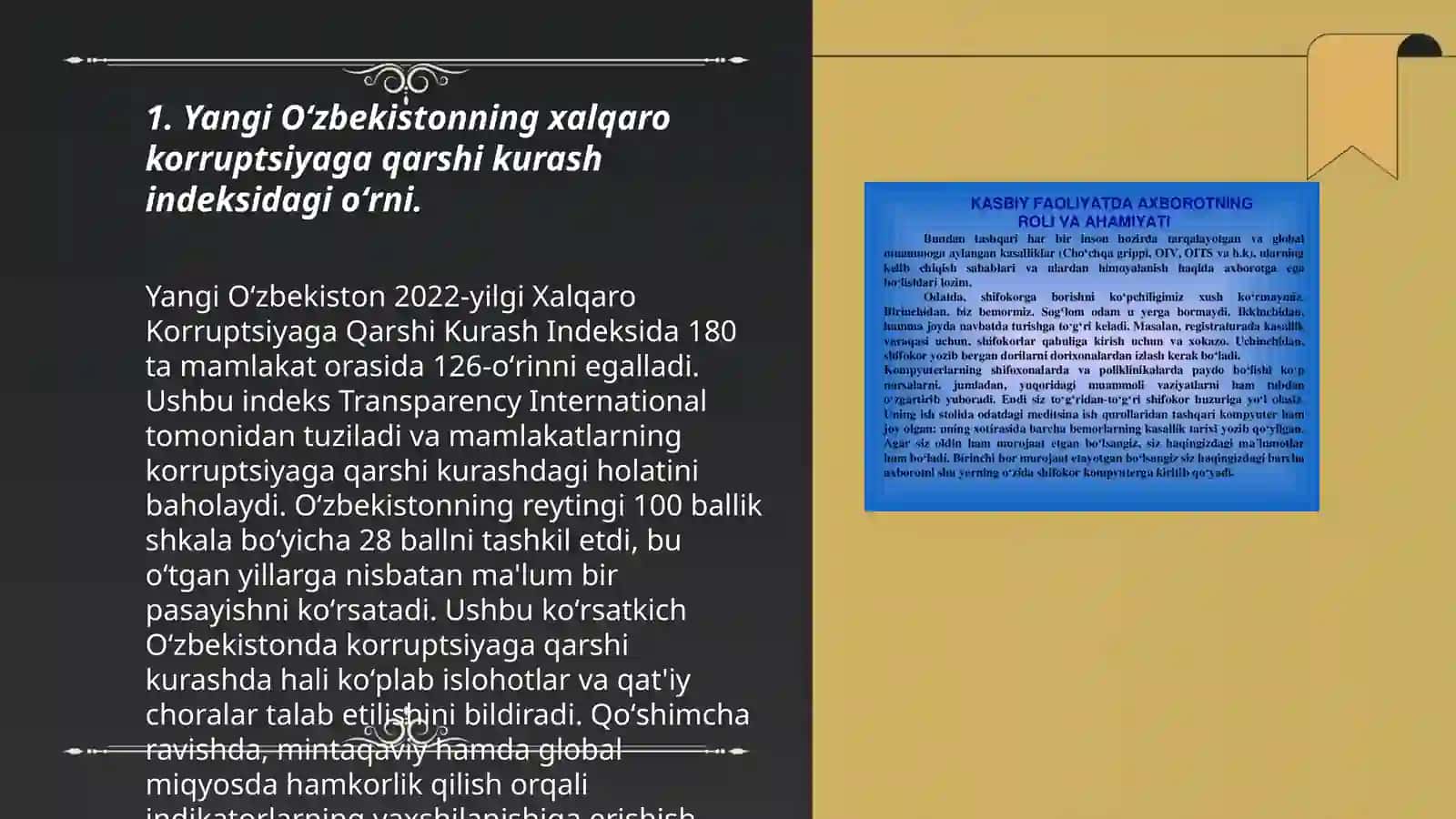 Yangi Oʻzbekiston ijtimoiy - siyosiy, iqtisodiy va madaniy hayotida roʻy berayotgan oʻzgarishlarning xalqaro reyting va indekslarda aks etishi 3